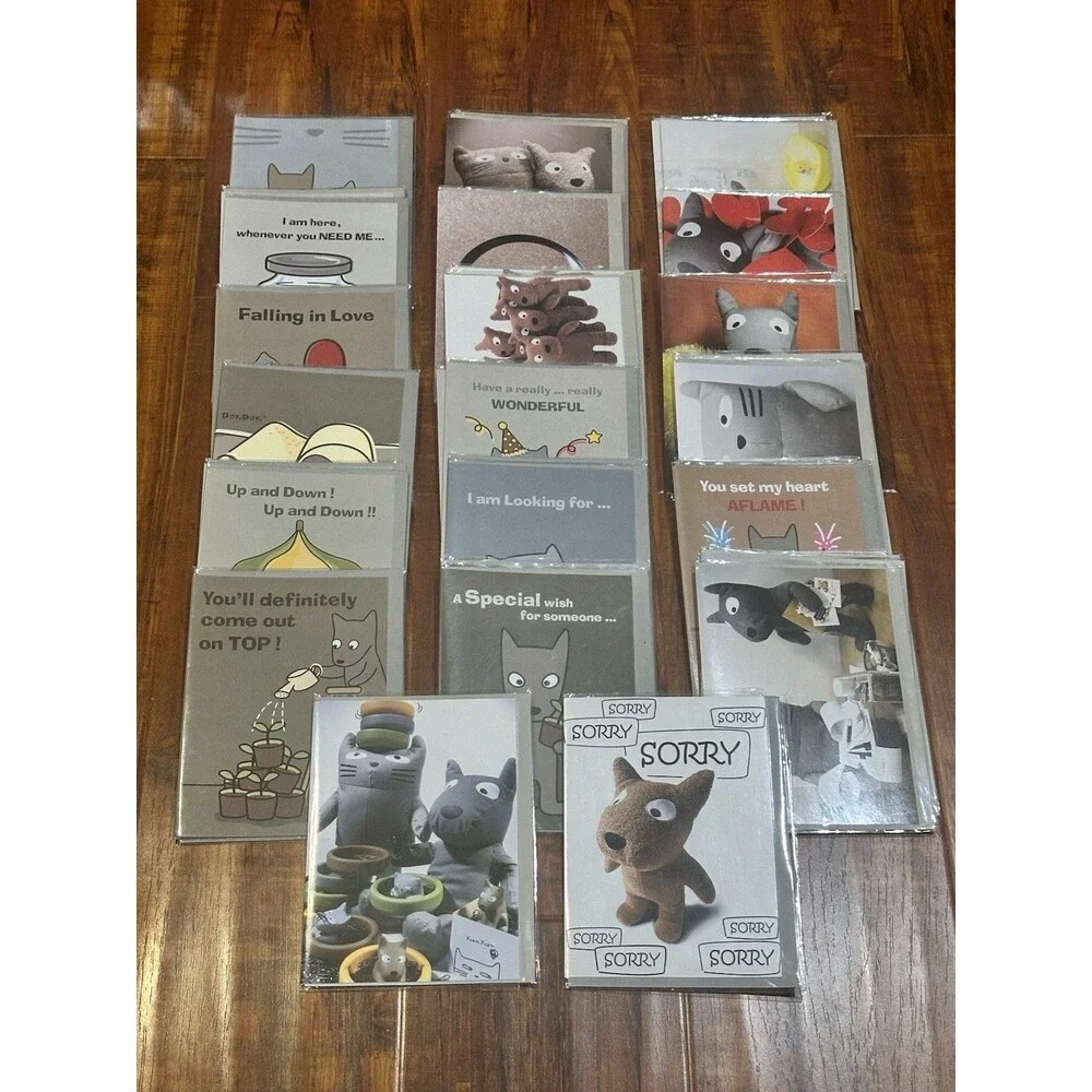 Lot of (40) KamKam & DonDon Greeting Cards  & Envelopes - 20 Designs - New!